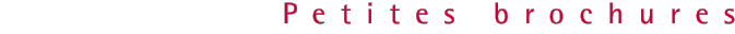 Petites brochures